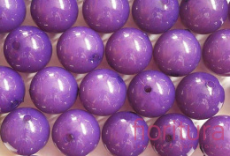 KORALIKI AKRYLOWE KULA 20MM KOLOR PLUM