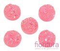 KABOSZON AKRYLOWY DRUZY KOŁO 12MM KOLOR PINK AB