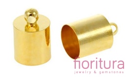 KOŃCÓWKA DO WKLEJANIA 4,5MM KOLOR ZŁOTY