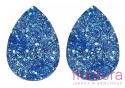 KABOSZON AKRYLOWY DRUZY ŁEZKA 25x18MM KOLOR BLUE AB