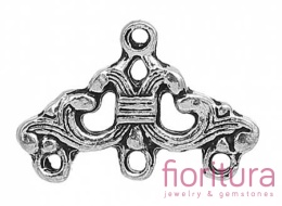 PODSTAWA KOLCZYKA ROZDZIELACZ NA TRZY 23x16MM KOLOR STARE SREBRO