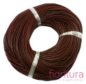 RZEMIEŃ OKRĄGŁY SKÓRA NATURALNA 1MM KOLOR DARK SADDLE BROWN