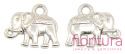 ZAWIESZKA SŁOŃ 14x12MM KOLOR STARE SREBRO