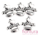 ZAWIESZKA I LOVE FOOTBALL 20x18MM KOLOR STARE SREBRO