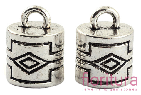 KOŃCÓWKA DO WKLEJANIA 14,5MM KOLOR STARE SREBRO