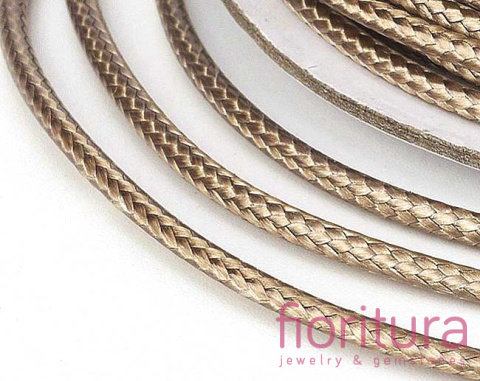 SZNUREK JUBILERSKI NYLONOWY 0,8MM KOLOR TAN