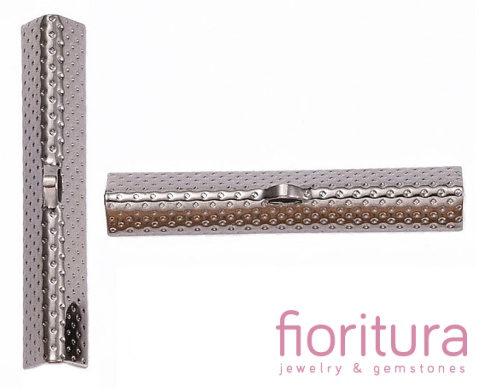 KOŃCÓWKA DO ZACISKANIA 40x8MM KOLOR CZARNY