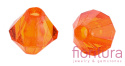 KORALIKI AKRYLOWE BICON FASETOWANE 5MM KOLOR ORANGE RED TRANSPARENT NR 07