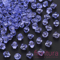 KORALIKI AKRYLOWE BICON FASETOWANE 5MM KOLOR LILAC TRANSPARENT NR 04