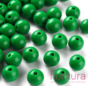 KORALIKI AKRYLOWE KULA 10MM KOLOR GREEN OPAQUE NR 24