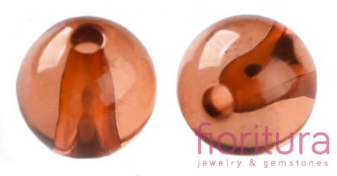 KORALIKI AKRYLOWE KULA 10MM KOLOR CHOCOLATE TRANSPARENT NR 765