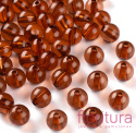 KORALIKI AKRYLOWE KULA 10MM KOLOR CHOCOLATE TRANSPARENT NR 765