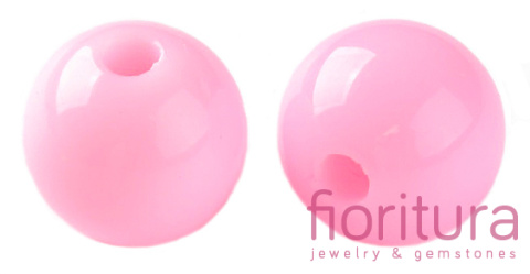 KORALIKI AKRYLOWE KULA 10MM KOLOR PEARL PINK OPAQUE NR A01