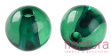 KORALIKI AKRYLOWE KULA 10MM KOLOR DARK GREEN TRANSPARENT NR 735