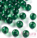 KORALIKI AKRYLOWE KULA 10MM KOLOR DARK GREEN TRANSPARENT NR 735