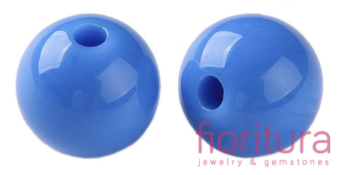 KORALIKI AKRYLOWE KULA 10MM KOLOR ROYAL BLUE OPAQUE NR A31