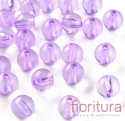 KORALIKI AKRYLOWE KULA 10MM KOLOR LILAC TRANSPARENT NR 746