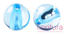 KORALIKI AKRYLOWE KULA 10MM KOLOR LIGHT SKY BLUE TRANSPARENT NR 755