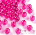 KORALIKI AKRYLOWE KULA 10MM KOLOR FUCHSIA TRANSPARENT NR 706