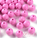 KORALIKI AKRYLOWE KULA 10MM KOLOR HOT PINK OPAQUE NR A02