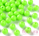 KORALIKI AKRYLOWE KULA 10MM KOLOR LIME OPAQUE NR A30