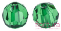 KORALIKI AKRYLOWE KULA FASETOWANA 6MM KOLOR DARK GREEN TRANSPARENT NR V17