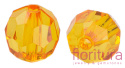 KORALIKI AKRYLOWE KULA FASETOWANA 6MM KOLOR ORANGE TRANSPARENT NR V24