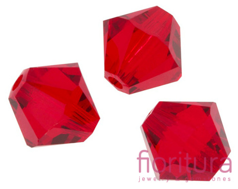KORALIKI KRYSZTAŁOWE FASETOWANE BICON 6MM KOLOR RED KORALIKI KRYSZTAŁOWE FASETOWANE BICON 6MM KOLOR RED