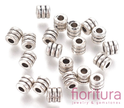 PRZEKŁADKA OZDOBNA 4x4MM KOLOR STARE SREBRO