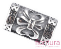 RURKA Z LILIJKĄ 21x12MM KOLOR STARE SREBRO RURKA Z LILIJKĄ 21x12MM KOLOR STARE SREBRO