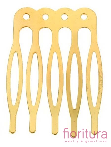 BAZA GRZEBIENIA DO WŁOSÓW 40x27x0,8MM KOLOR ZŁOTY