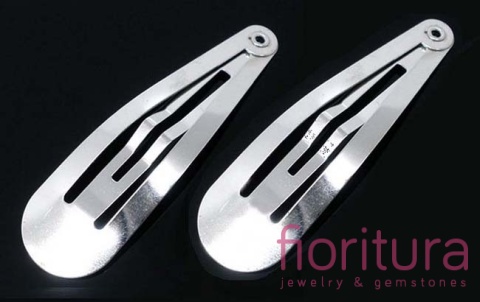 BAZA SPINKI DO WŁOSÓW 48x13MM KOLOR STARE SREBRO