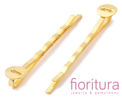 BAZA WSUWKI DO WŁOSÓW 52x2MM KOLOR ZŁOTY