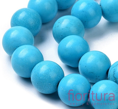 KAMIEŃ NATURALNY BARWIONY HOWLIT NIEBIESKI KULA 10MM