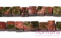 KAMIEŃ NATURALNY  UNAKIT KOSTKA NIEREGULARNA 6-6,5x6-5,5x6-6,5MM