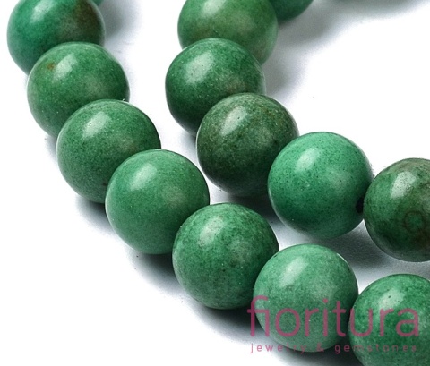 KAMIEŃ NATURALNY BARWIONY HOWLIT ZIELONY KULA 8MM