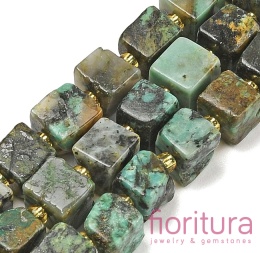 KAMIEŃ NATURALNY TURKUS KOSTKA NIEREGULARNA 6-7,5x6-7,5x6-7,5MM