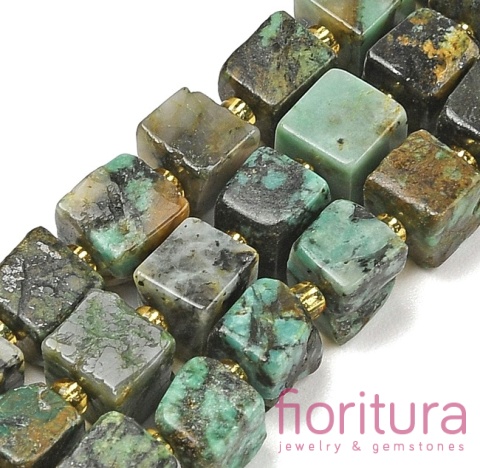 KAMIEŃ NATURALNY TURKUS KOSTKA NIEREGULARNA 6-7,5x6-7,5x6-7,5MM