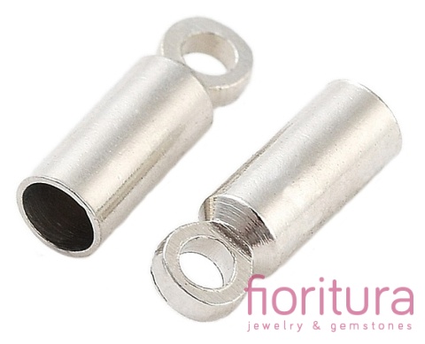 KOŃCÓWKA DO WKLEJANIA 2MM KOLOR STARE SREBRO