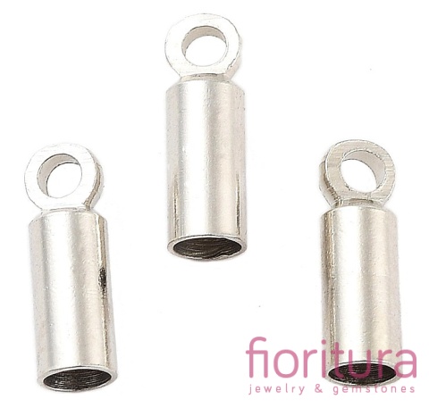 KOŃCÓWKA DO WKLEJANIA 2MM KOLOR STARE SREBRO