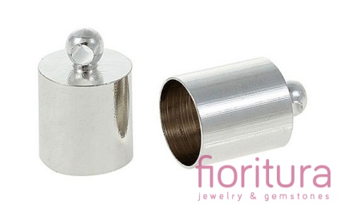 KOŃCÓWKA DO WKLEJANIA 4,5MM KOLOR STARE SREBRO