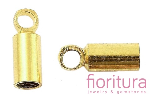 KOŃCÓWKA DO WKLEJANIA 2MM KOLOR ZŁOTY