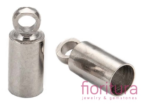 KOŃCÓWKA DO WKLEJANIA 3MM KOLOR STARE SREBRO