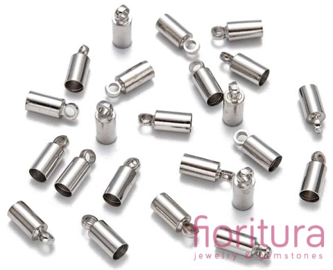 KOŃCÓWKA DO WKLEJANIA 3MM KOLOR STARE SREBRO