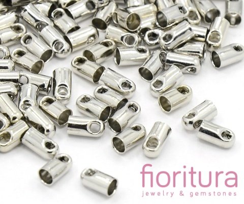 KOŃCÓWKA DO WKLEJANIA 2MM KOLOR STARE SREBRO