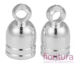 KOŃCÓWKA DO WKLEJANIA 4MM KOLOR SREBRNY