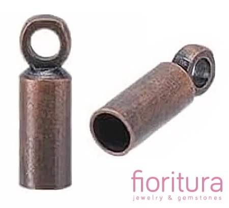 KOŃCÓWKA DO WKLEJANIA 2MM KOLOR MIEDZIANY