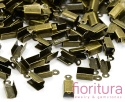KOŃCÓWKA DO ZACISKANIA 4MM KOLOR STARE ZŁOTO