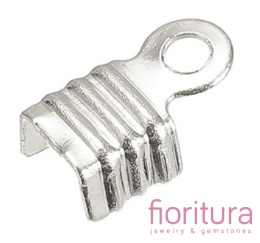 KOŃCÓWKA DO ZACISKANIA 4MM KOLOR SREBRNY