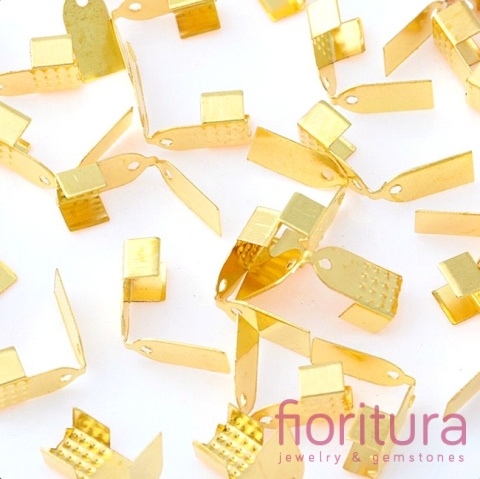 KOŃCÓWKA DO ZACISKANIA 4MM KOLOR ZŁOTY